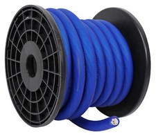 Rockville R0G20BLUE 0 Gauge 20 Foot Spool Blue Car Amp Power Ground Wire Cable