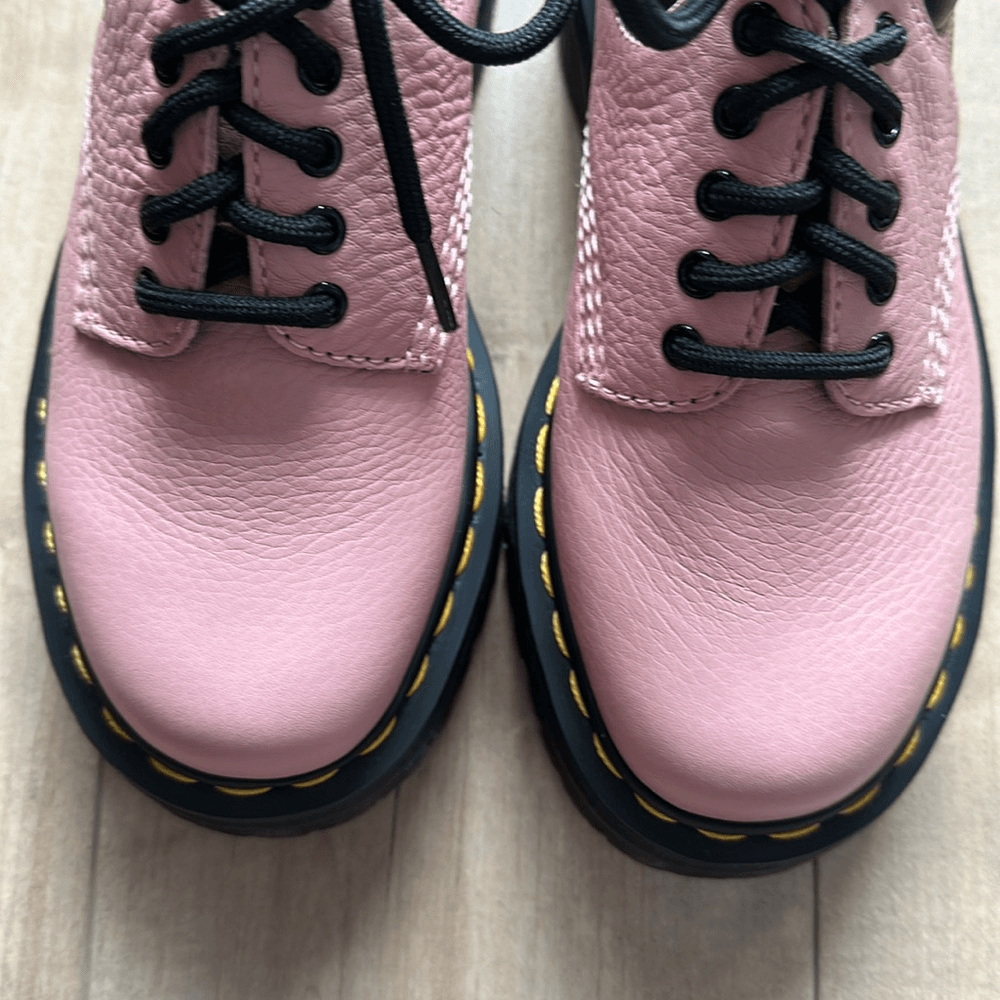 NEW Dr. Martens 8053 Quad Leather Platform Pink/Peach