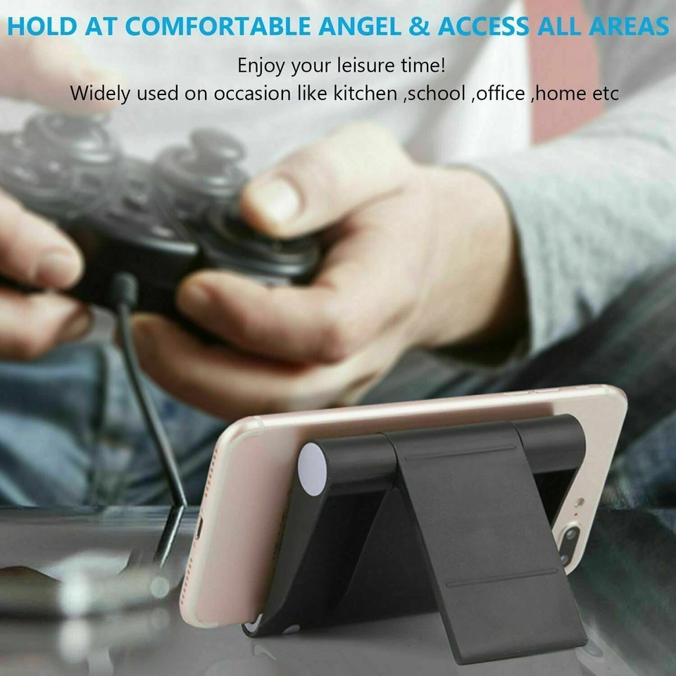 3 Universal Foldable Desktop Desk Stand Holder Mount For Cell iPhone Tablet iPad - Image 3 of 4