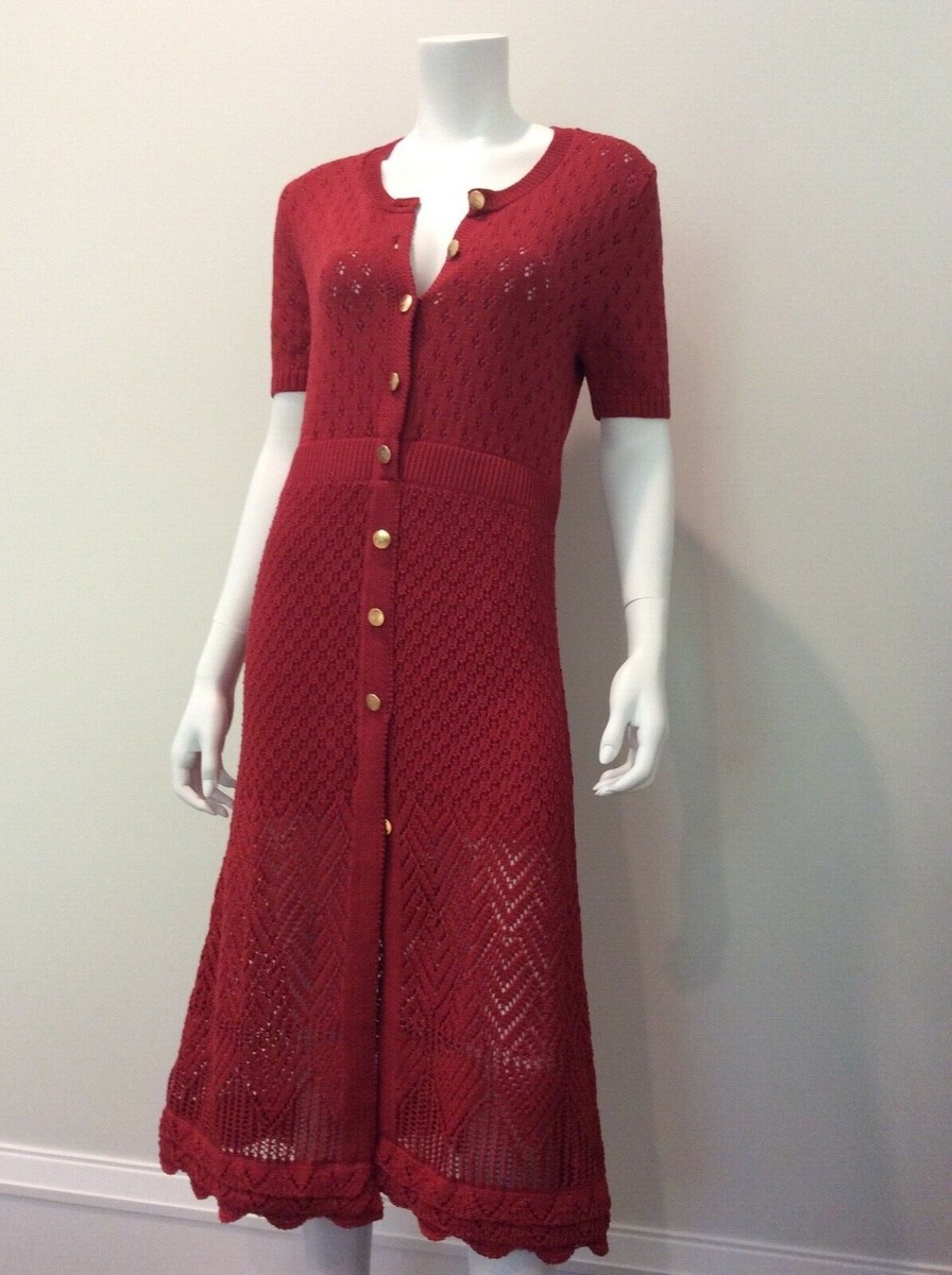 white christmas dresses Altuzarra Octavia Crochet Knit Dress – Runway Catalog main image 1