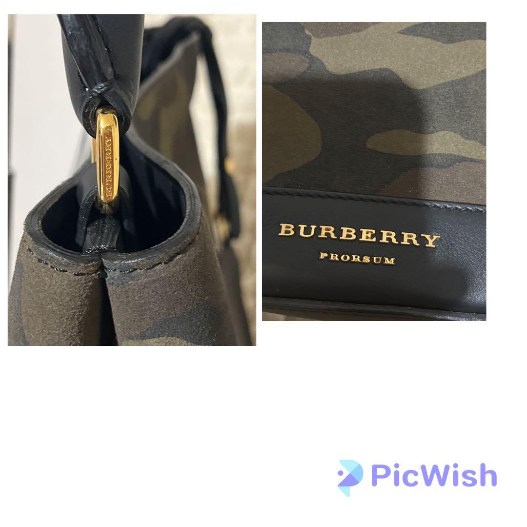 Authentic BURBERRY Prorsum camouflage handbag with pouch Authentic BURBERRY Prorsum camouflage handbag with pouch