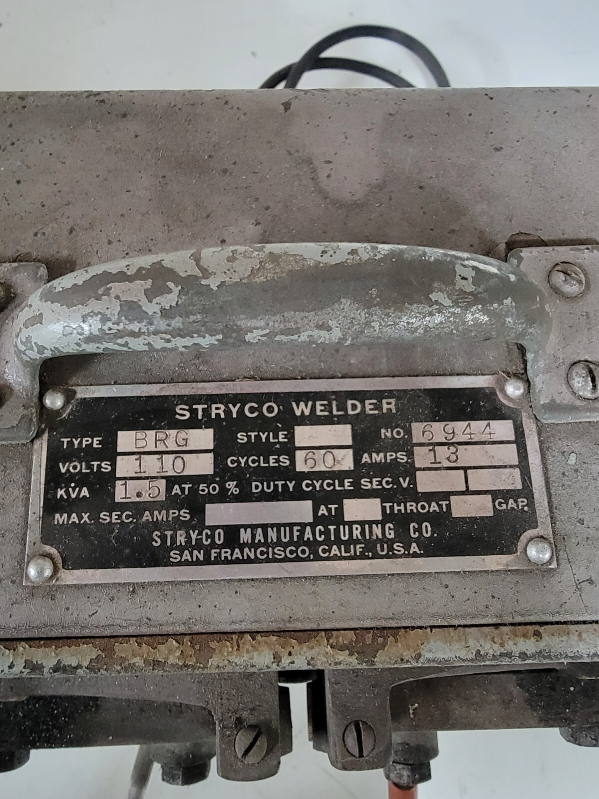 stryco bandsaw blade welder type brg no 6944 eBay