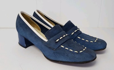 hush puppies blue loafers