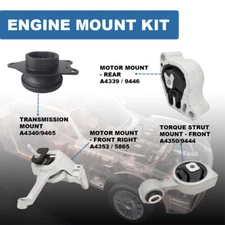 For Nissan Altima 2007-2016 L4 2.5L Auto CVT Engine Motor Transmission Mount Kit
