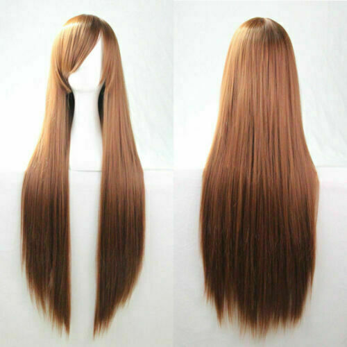 Women's Straight Hair Wig Cosplay Costume Halloween Party Full Wigs Fancy Dress - Picture 4 of 22