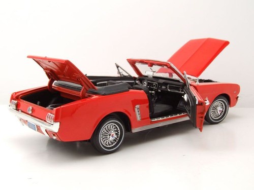 Ford Mustang Cabrio 1964 1/2 Arancione Modellino Auto 1:18 MotorMax - Foto 5 di 9