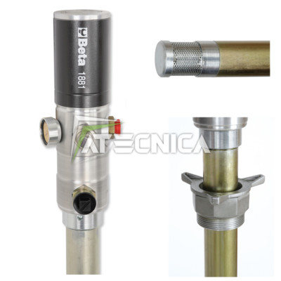 Pumpe Pneumatisch für Schlagzeug von Öl 3:1 beta tools 1881 14l/Min Mit + Rohr