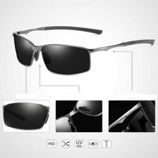 Aluminium Polarized Photochromic Sunglasses Men Driving Sports Chameleon Glasses 16
