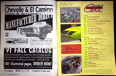 BIG-INCH SUPER CARS - MUSCLE CAR REVIEW, VOLUME 9, NUMBER 6