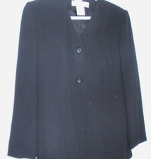 Jones New York Collection Black Fitted Blazer Jacket 6P MSRP 199 - Xtra Buttons