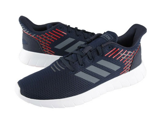 Adidas Men Aswee-Run Shoes Running Navy Red Sneakers Training Casual Shoe  F36334 | eBay