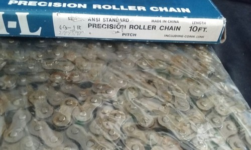ALLIED LOCKE ROLLER CHAIN 10FT WITH CONNECTING LINK 40-1R Pitch - Picture 2 of 4