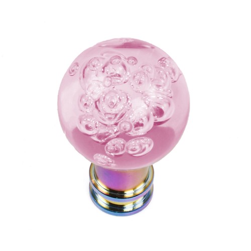 Shift Knob 33mm Ball Manual Transmission Gear Shift Knob Acylic Crystal Bubbles - Picture 2 of 12