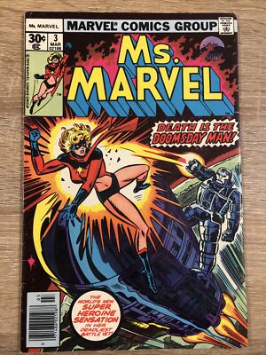 Ms. Marvel #3 - Cent Copy - Marvel Comics - March 1976 - Bagged - See Photos