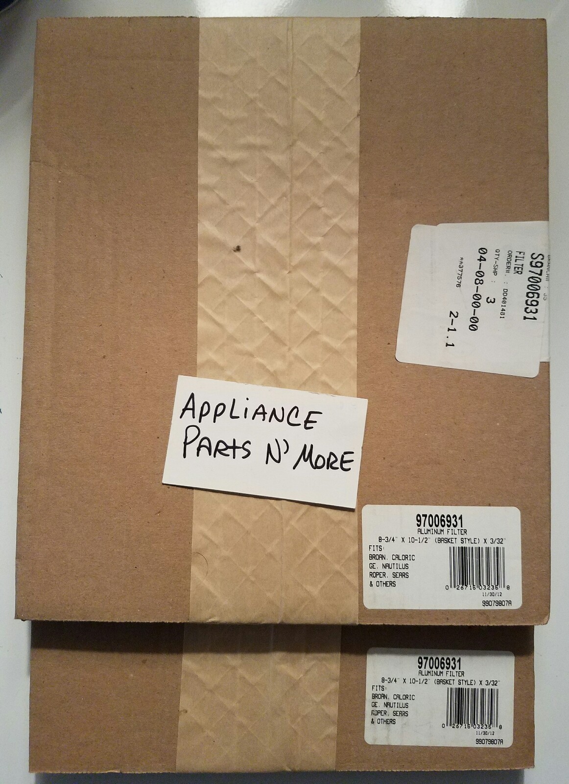 BROAN ALUMINUM MESH RANGE HOOD VENT FILTER 297006931 FREE SHIPPING