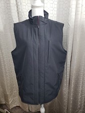 Daniel Cremieux Vest Mens Large Heather Gray Stretch Full Zip Golf Camp Casual