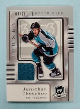 2006/07 Upper Deck The Cup Jonathan Cheechoo Jersey #78 Card /25