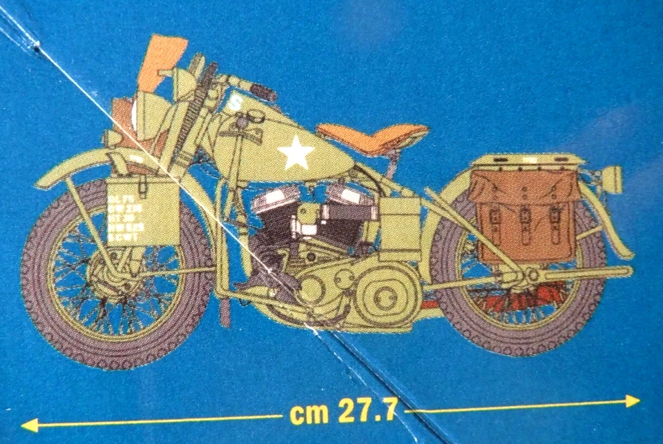 1/9 Italeri US WWII Motorcycle Harley Davidson WLA 750 # 7401 - Image 4 of 4