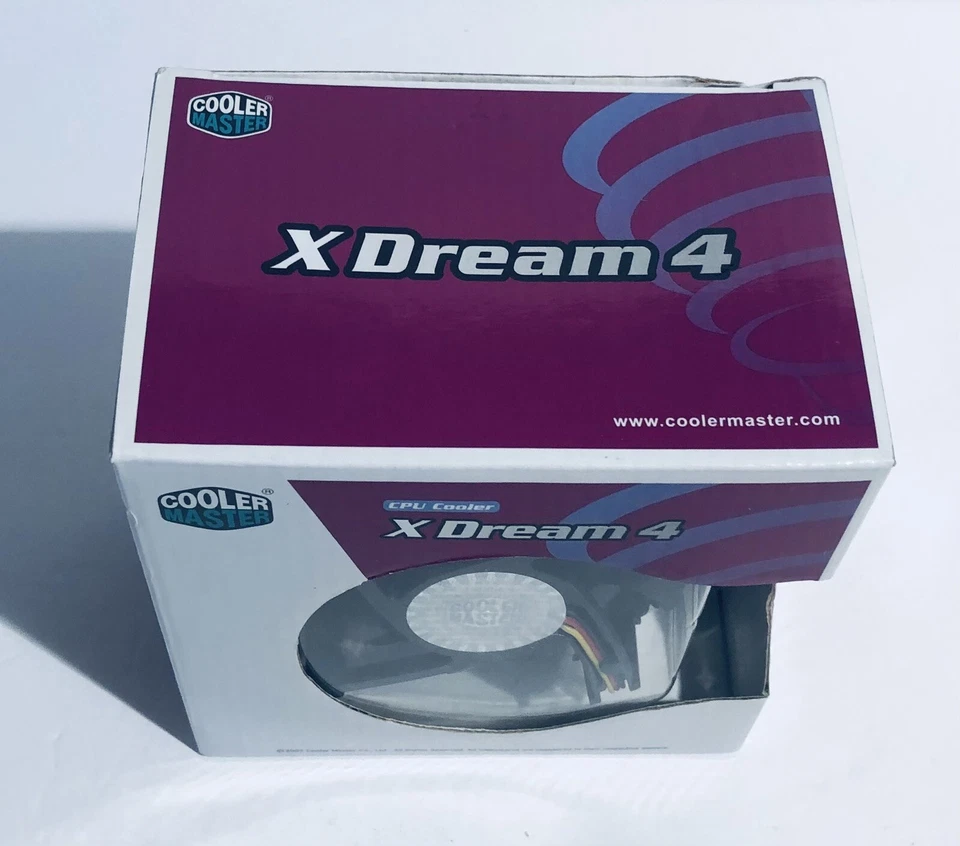 Cooler Master X Dream 4 CPU Cooler Fan 3-pin Aluminum Heatsink Brand New - Image 2 of 4