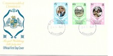 DOMINICA  FDC    1981 ROYAL WEDDING.