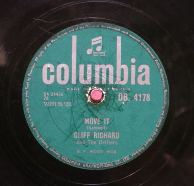 Cliff Richard 78 RPM / Move It & Schoolboy Crush (14-0815)