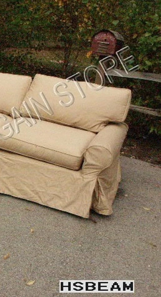 Pottery Barn Basic Sofa Sectional slipcover RIGHT ARM CHAIR OAT