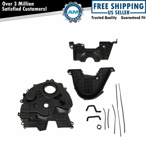 Dorman Timing Belt Cover Upper Lower Kit for Acura CL Honda Accord Odyssey Oasis