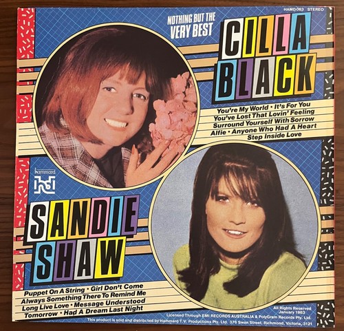 CILLA BLACK / SANDIE SHAW Nothing But The Very Best Vinyl Record LP Album 1983 - Picture 2 of 9