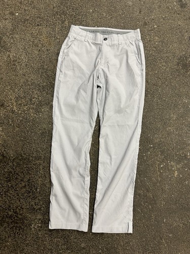 Under Armour Men’s Flat Front Tapered Golf Pants 30x30 Light Heather Gray