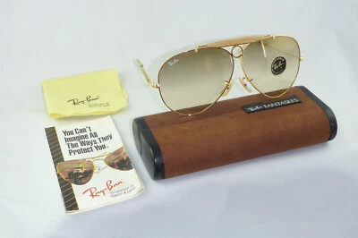 NOS! Vintage Ray Ban Fantasees Shooter 62 8 Ultragradient B&L USA +case/papers - Bild 1 von 4