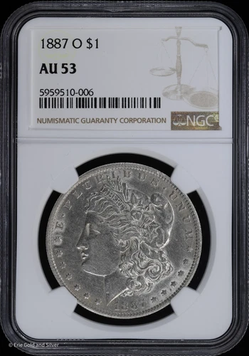 1887-O $1 Morgan Silver Dollar NGC AU 53