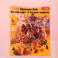 Vtg 1979 Steiff Knopf Im Ohr Forever Yours Color Fold-Out Plush Animal Catalog