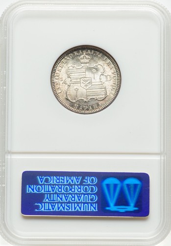 HAWAII KALAKAUA I 1883 QUARTER-DOLLAR / 25 CENTS UNCIRCULATED CERTIFIED NGC MS64 - Picture 2 of 2