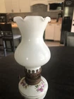 Antique Miniature Victorian Hand Painted Oil Lamp