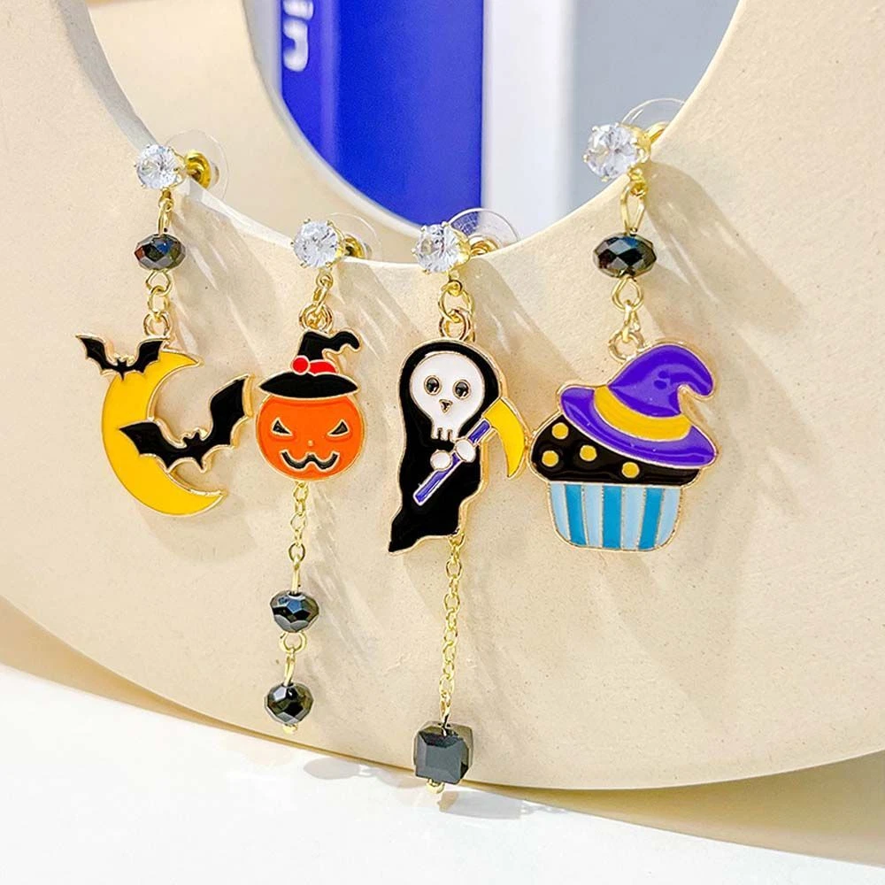 Women Ear Studs Halloween Earrings Dangle Ear Hook Halloween