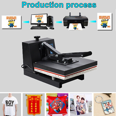 DIY Digital Clamshell T-shirt Heat Press Machine Sublimation Transfer 16''X24''