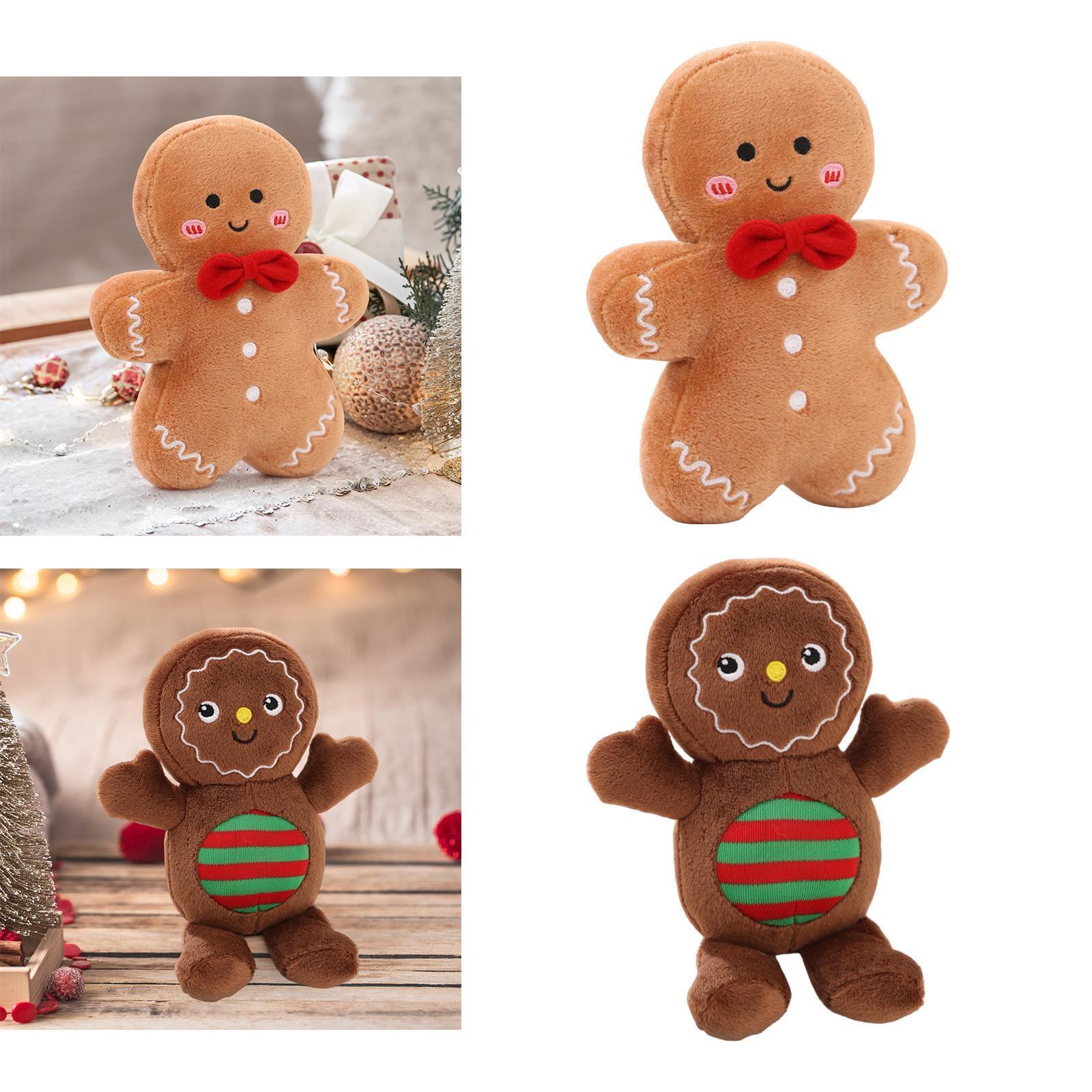 Throw Pillow Creative Novelty Gingerbread Man for Living Room Party Bedroom-image