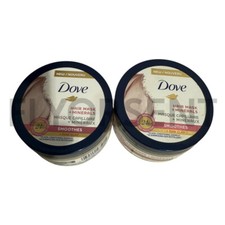X2 DOVE Hair Mask  Minerals Smoothes  Pink Clay 24 HR Frizz Protection 4 oz