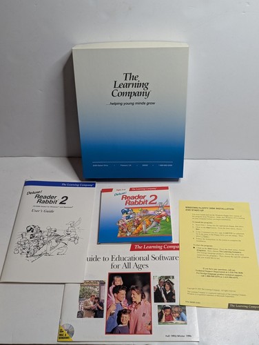 The Learning Co Reader Rabbit 2 CD Rom Wind Mac Box Guide Phonic Vtg1994 Ages5-8 - Picture 5 of 7