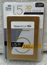 Team Group L5 2.5" 240GB SATA III 3D NAND Solid State Drive SSD T253TD240G3C101