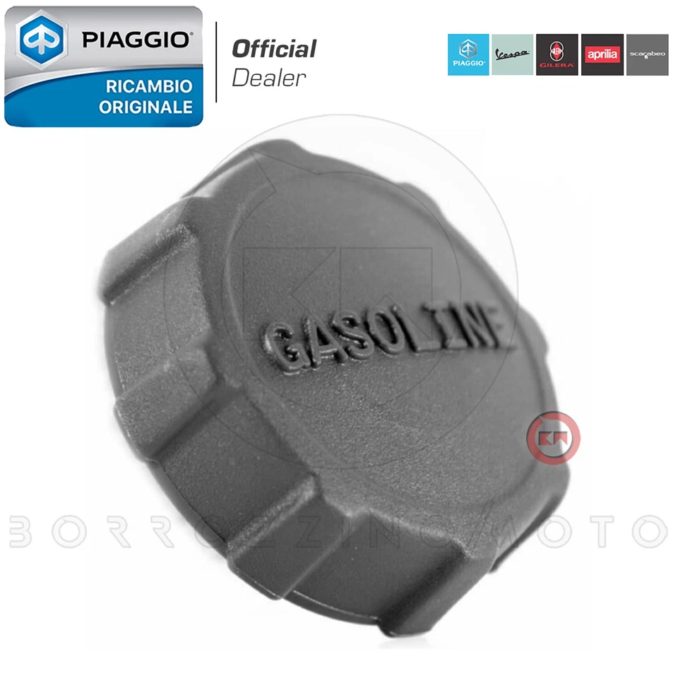 TAPPO SERBATOIO COMPLETO GASOLINE ORIGINALE APRILIA SR MOTARD 2T 50 2012-2014 - Immagine 2 di 4