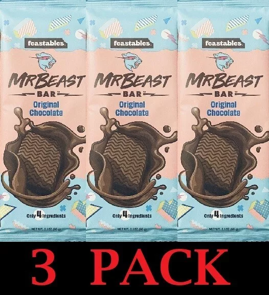 Feastables MrBeast Chocolate Bars – Made With Organic Ingredients (Variety  Pack)