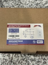 15A Decorator Receptacle With Wall Plate White 10 Pk