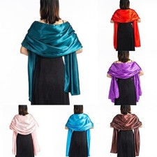 Bolero Pashmina Wedding Prom Shawl Wrap Satin Cover Up Bridal Bridesmaid