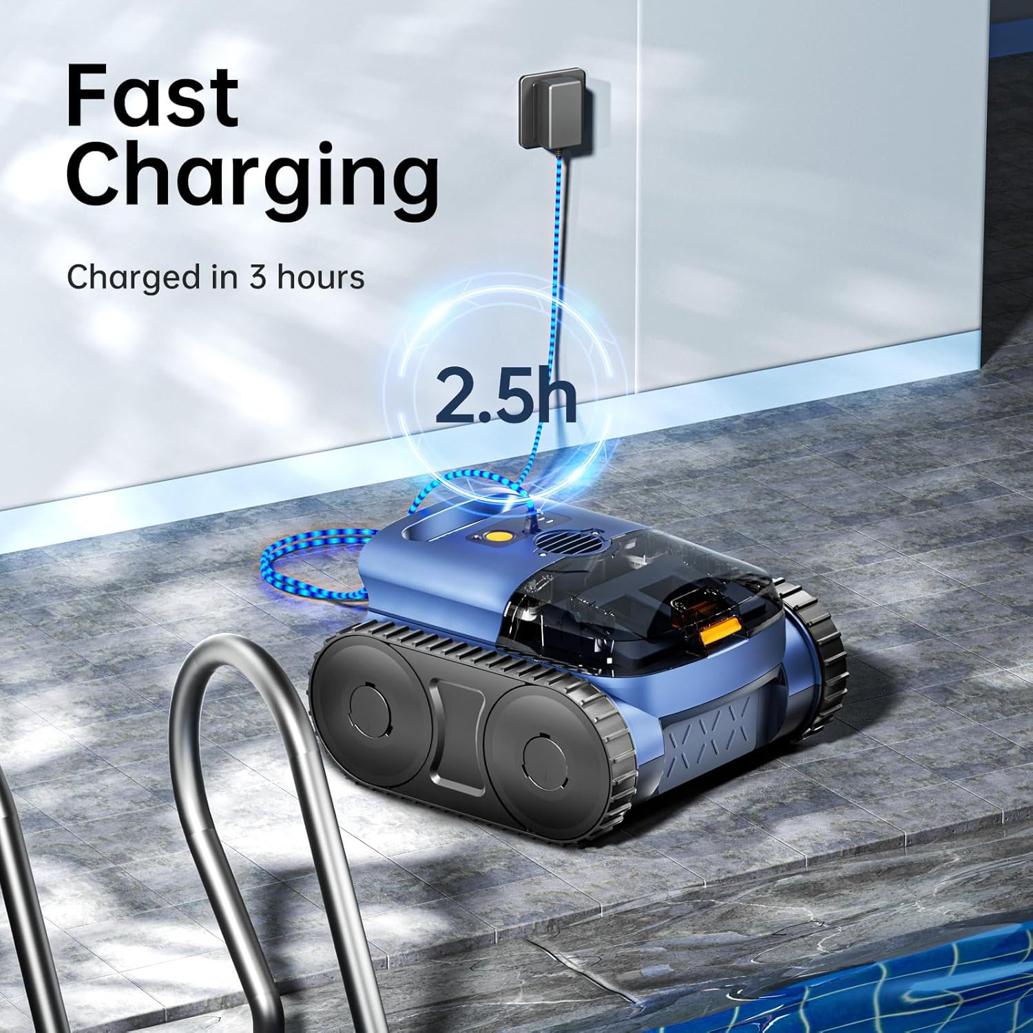 2025 New Seauto SAT 25 Cordless Robotic Pool Cleaner Pool Vacuum Wall Climbing