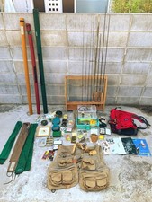 Fly fishing fly rod fly tying lure retirement set