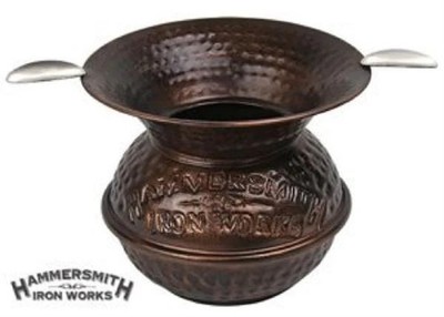 Hammersmith Iron Works Hammered Spittoon Cigar Ashtray Herf Metal NEW