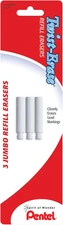 Twist-Erase Refill Erasers, Qty 1, Pkg of 3