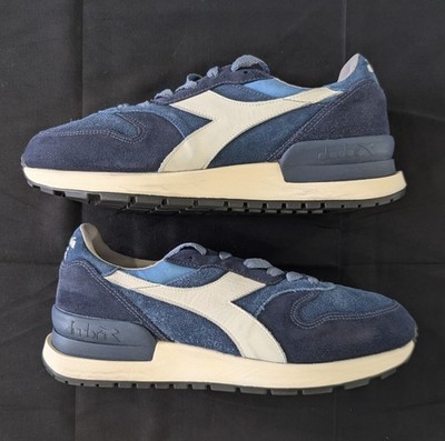 Diadora Heritage Conquest Suede Sneakers Mens 7.5 Womens 9 Colonel Blue 1989