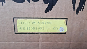 *Loft find* empty Atari Jaguar Penguins game console software factory carton lot